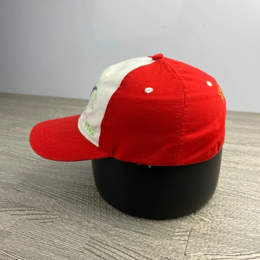 Vintage 90s Aerodactyl Pokemon Hat Cap Strap Back Adjustable YOUTH Red Videogame
